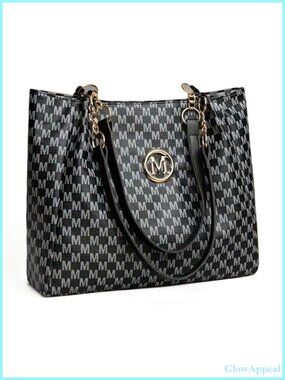 PU Leather Shoulder Bag Foldable Handbag Travel Work